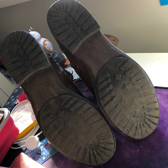 Laced Up Brown Booties - Picture 4 of 5